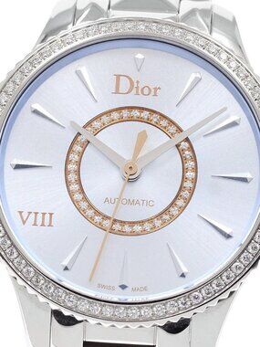 Christian Dior Uit Montagne CD153510 Diamond Bezel Automatic Ladies Watch_948596